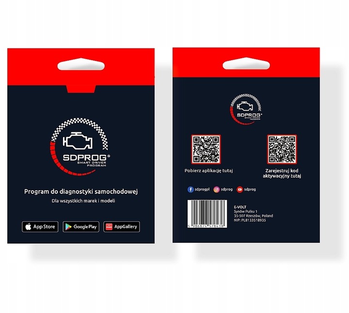 Oprogramowanie SDPROG ELM327 OBD2 OBDII klucz aktywacyjny BOX IOS Android