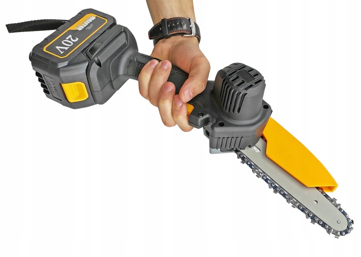 AKUMULATOROWA PILARKA PIŁA ŁAŃCUCHOWA 6 CALI 2x AKU 4 ŁAŃCUCHY 4 PROWADNICE