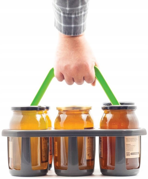 KOBIAŁKA koszyk transporter na słoik i miód