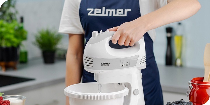MIKSER z misą ZELMER ZHM2459S 700W biały TURBO ubijanie stojak