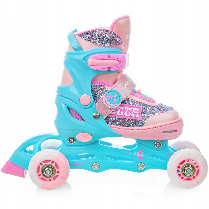 Rolki Wrotki Regulowane 3w1 RAVEN Etta 27-30 Kółka LED