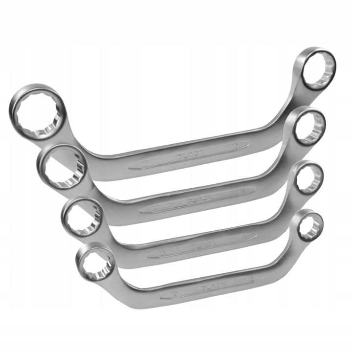 Klucze oczkowe Wygięte TYP C 10-19 Do alternatora Rozrusznika CRV BLACK