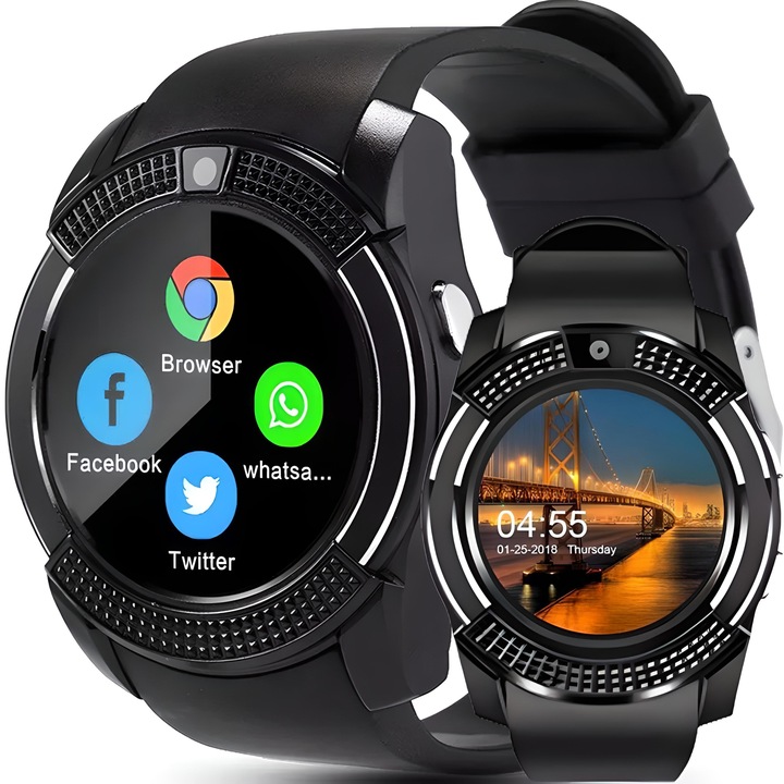 SMARTWATCH V8 ZEGAREK SMART WATCH PL KARTA SIM SD