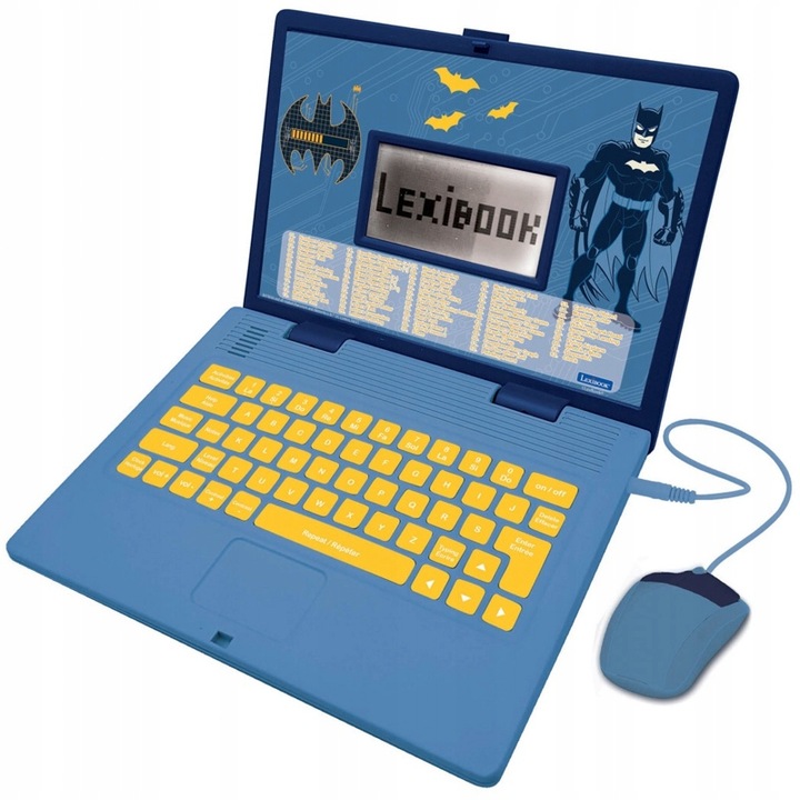 Dwujęzyczny laptop edukacyjny Lexibook Batman pol/ang komputerek dla dzieci