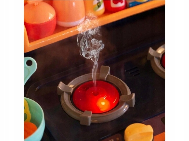 Kuchenka dla Dzieci Kuchnia Zabawkowa MAŁY KUCHARZ Dźwięk PARA Światło LED