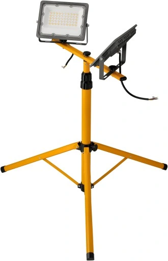 2x Halogen LED Naświetlacz Reflektor 50W IP65 PREMIUM + Statyw Budowlany