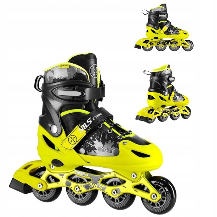 Wygodne łyżworolki regulowane kauczukowe kółka ABEC-7 r. 39-42 Nils Rocko