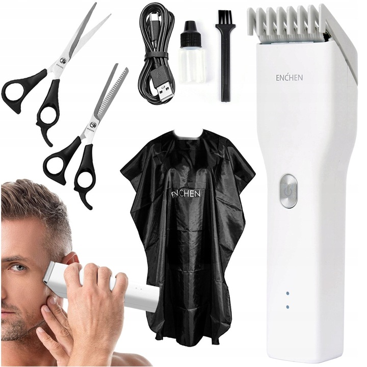 Maszynka do włosów bezprzewodowa Enchen ZESTAW