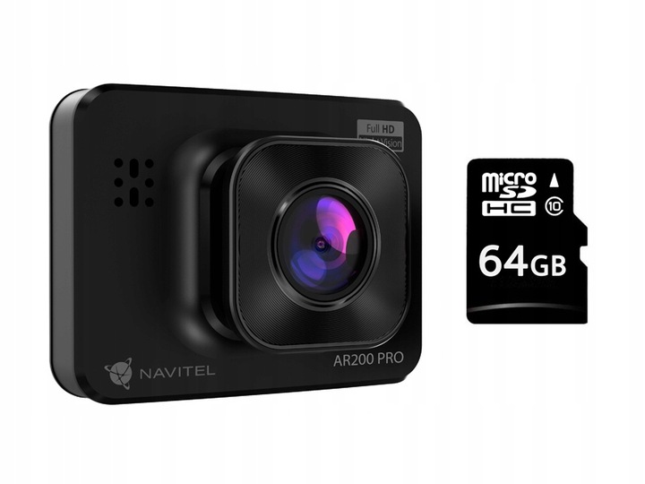 Wideorejestrator Navitel AR200 PRO FHD + 64GB