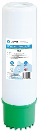 USTM BL10 + PS20 + IR10 ZESTAW WKŁADÓW FILTR WĘGLOWY PIANKOWY ODŻELAZIAJĄCY