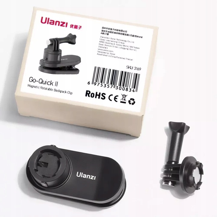 Uchwyt Zacisk do Plecaka Paska do GoPro 12 11 10 9 8 7 6 DJI Insta 360 Eken