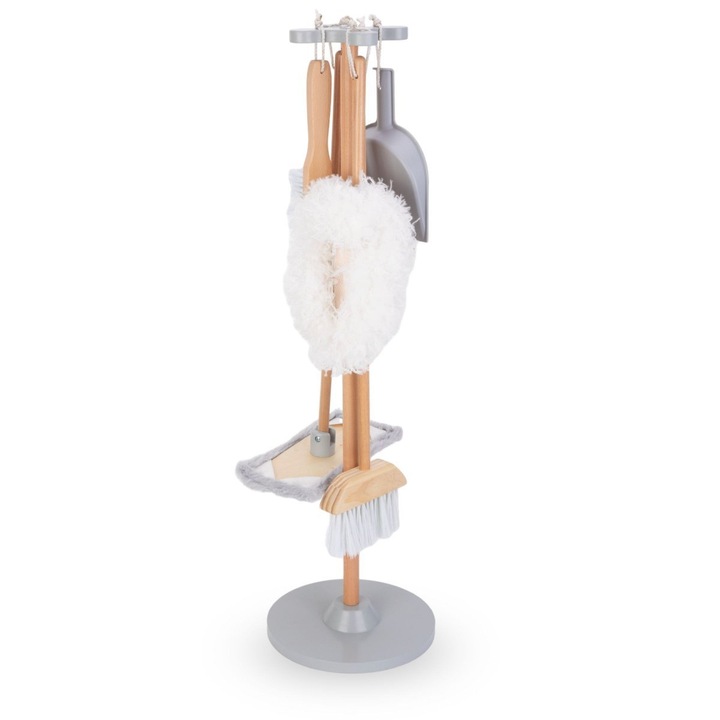 Mamabrum Drewniany Zestaw do Sprzątania Zabawka Edukacyjna Dla Dzieci