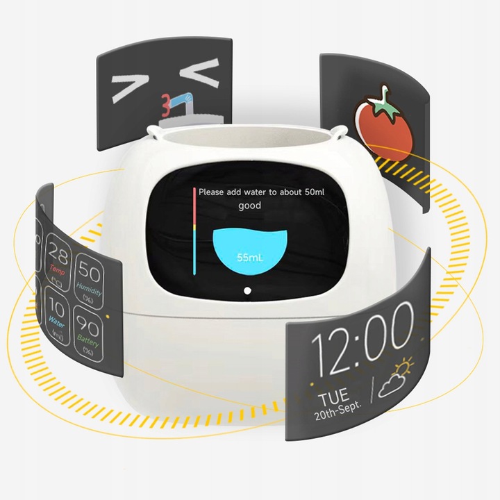 Inteligentna doniczka IVY SMART PLANTER osłonka na donicę PLANTSIO RÓŻOWA