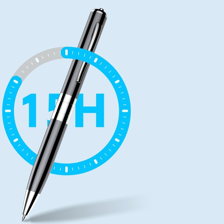 DŁUGOPIS MINI DYKTAFON SZPIEGOWSKI PENDRIVE 15H HQ Do Podsłuchu Detekcja