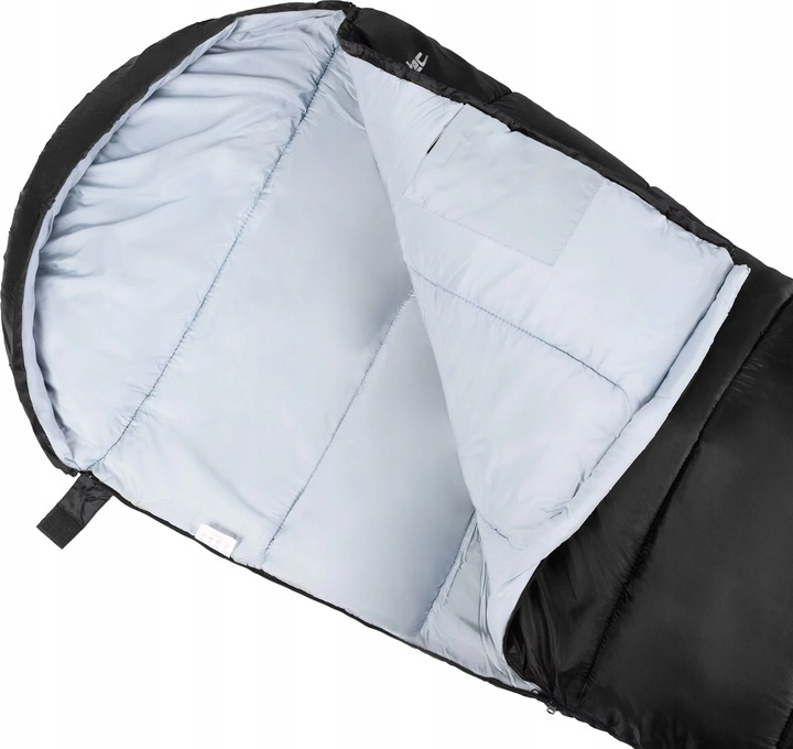 ŚPIWÓR TURYSTYCZNY LEKKI KOŁODRA Z KAPTUREM HOODED CAŁOROCZNY OUTTEC