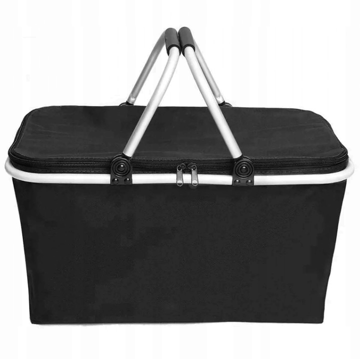 KOSZ PIKNIKOWY TERMICZNY SKŁADANY TORBA TERMICZNA TURYSTYCZNA PIKNIK BIWAK