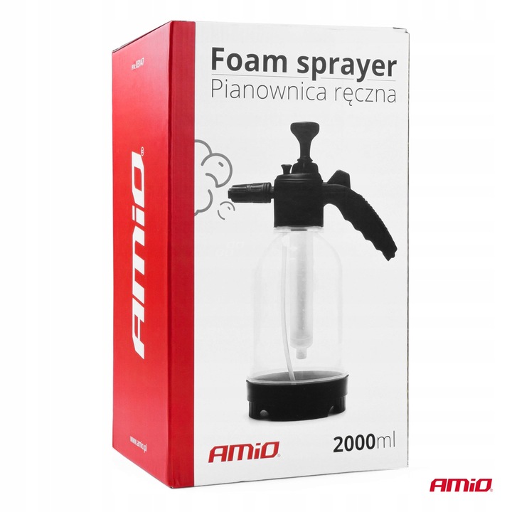 Zestaw do mycia samochodu auta pianownica 2L Amio + K2 piana aktywna 1L