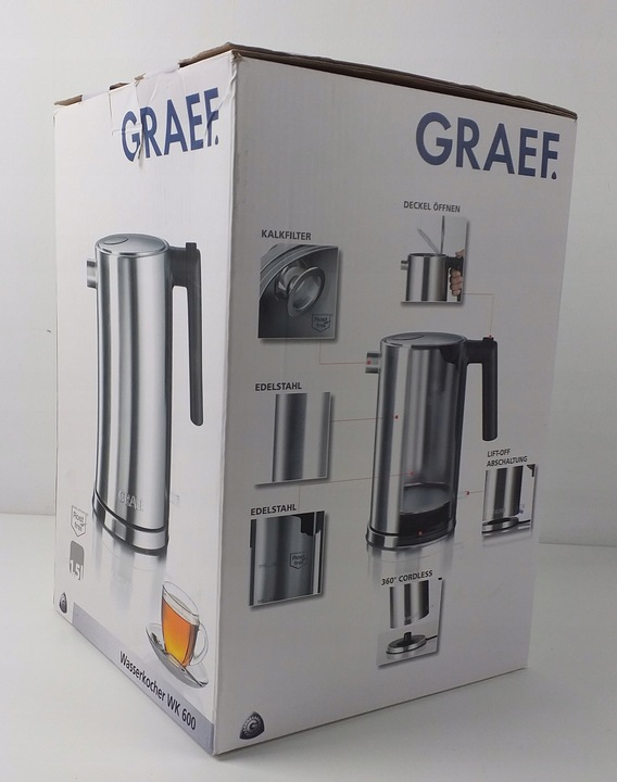 Graef WK 600 czajnik stal nierdzewna