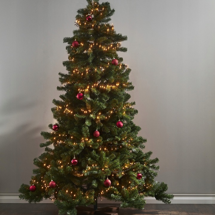 Lampki choinkowe LED bardzo gęste 800 diod 16m Białe Ciepłe 1900k