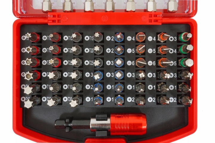 ZESTAW BITÓW KOŃCÓWEK BITY KOŃCÓWKI KLUCZE IMBUS TORX DO WKRĘTARKI + UCHWYT