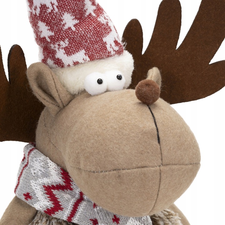 RENIFER ŚWIĄTECZNY STOJĄCY POD CHOINKĘ 73cm OZDOBA DEKORACJA ŚWIĄTECZNA