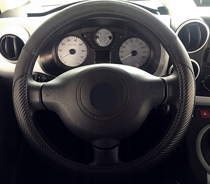 VW Golf 4 5 6 7 Jetta Passat B5 B6 B7 Polo UP! na kierownice skóra karbon