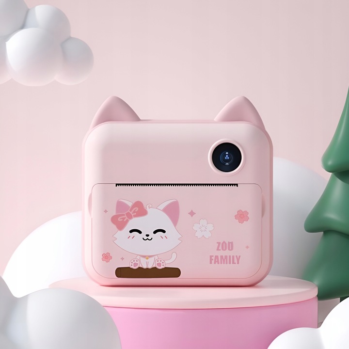 APARAT NATYCHMIASTOWY CYFROWY DLA DZIECI Z DRUKARKĄ KARTA 32GB + 2 ROLKI