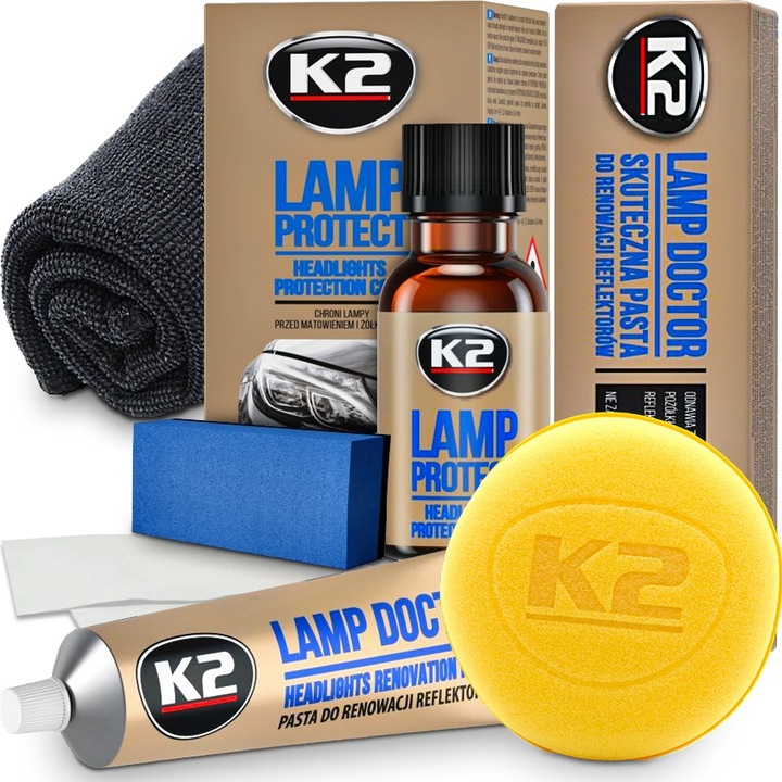 ZESTAW POLERKA RENOWACJA PASTA DO POLEROWANIA REGENERACJI REFLEKTORÓW LAMP