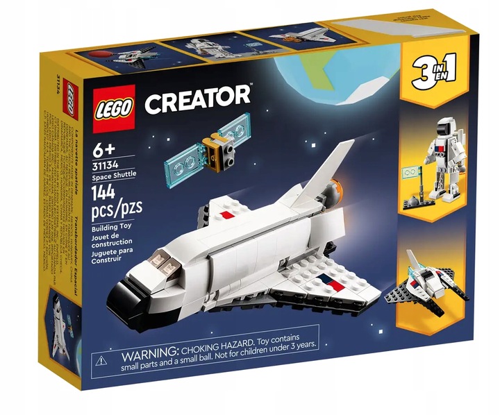 KLOCKI LEGO CREATOR 3w1 PROM KOSMICZNY ASTRONAUTA PREZENT DLA 6,7,8 LATKA