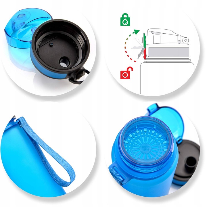 BIDON METEOR 74575 500 ML NIEBIESKI