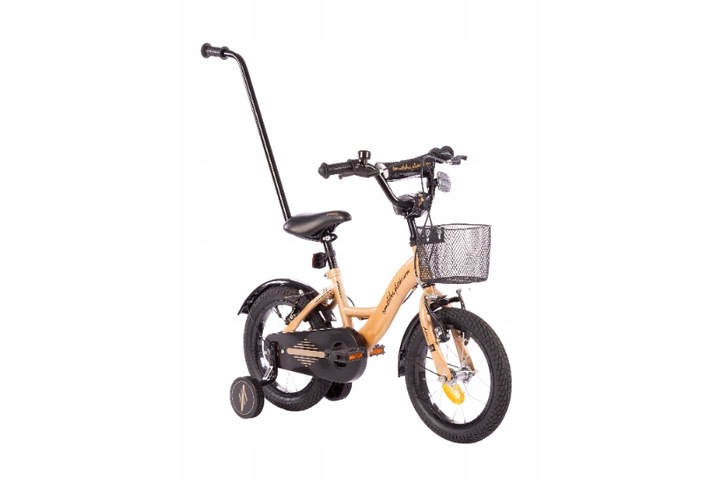 rower rowerek TOMABIKE 14 cali koszyk 2x V-BREAK prowadnik