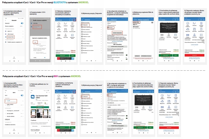 ELM327 iCar3 Vgate OBD2 Interfejs Bluetooth BT 3.0