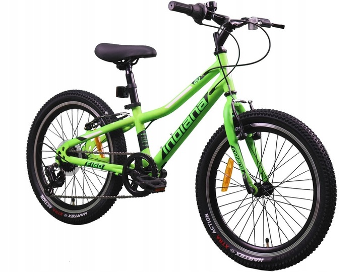 Rower dziecięcy INDIANA Figo 20 cali dla chłopca Zielony