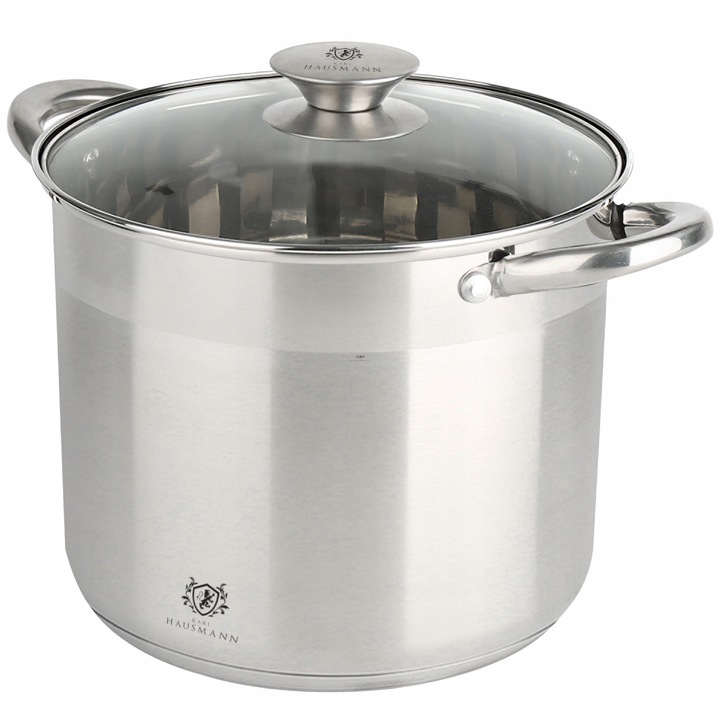 GARNEK DUŻY KUCHENNY GASTRONOMICZNY Z POKRYWĄ 22,5L SOLID STAL NIERDZEWNA