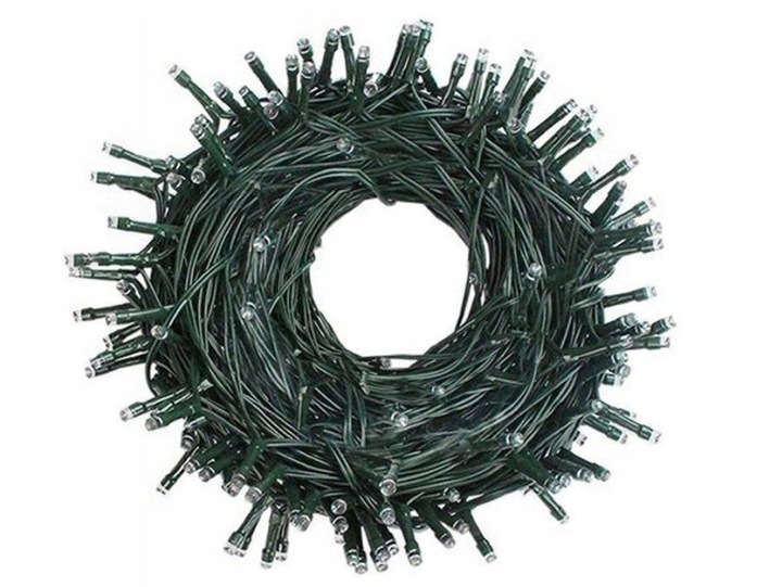 LAMPKI CHOINKOWE 1000 LED ZEWNĘTRZNE BIAŁE ZIMNE + FLASH