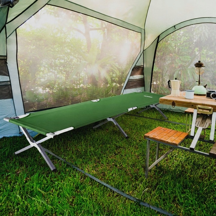 ŁÓŻKO POLOWE TURYSTYCZNE SKŁADANE KANADYJKA LEŻAK PRZENOŚNY OUTTEC