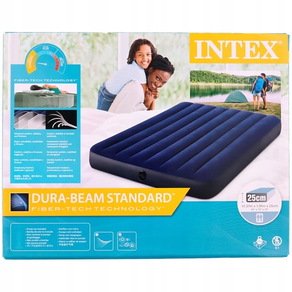 Intex 64758 Nadmuchiwane łóżko Standard Full 137x191cm
