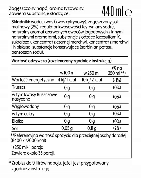 Zestaw Syrop do wody SodaStream Owoce Leśne Zero 2x440 ml + Torba GRATIS