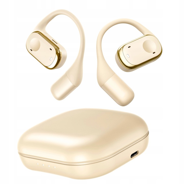 SŁUCHAWKI bezprzewodowe ZAUSZNE TWS Y30 z ENC IDEALNE do biegania i Rozmów