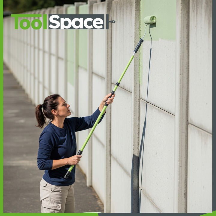 WAŁEK MALARSKI 25cm Zestaw do malowania Ścian i Sufitów Kij teleskopowy PL