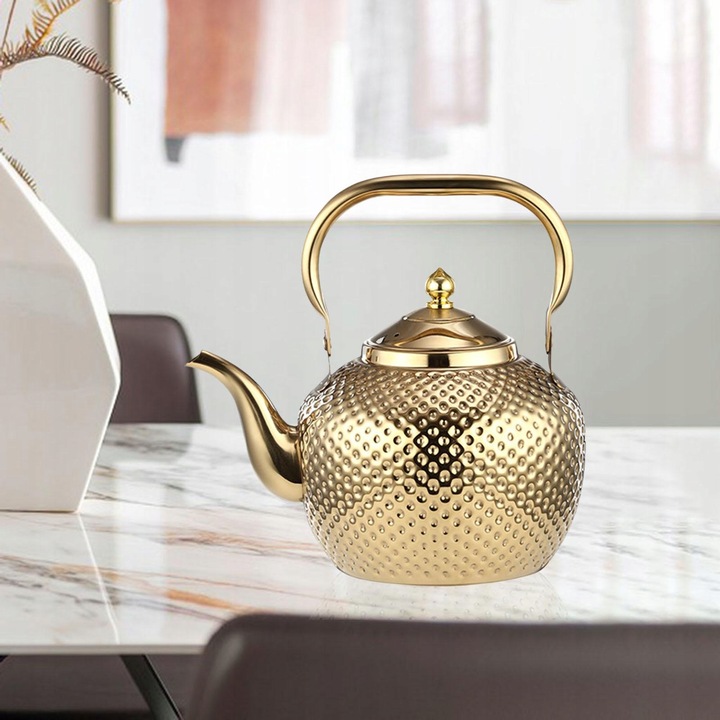 Czajniczek ze stali nierdzewnej Anti Scald Uchwyt z wyjmowanym zaparzaczem