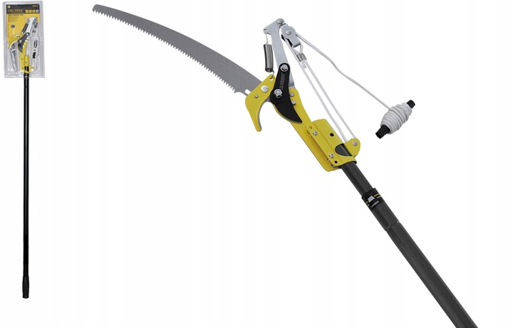 Piła Sekator Teleskopowy Do Przycinania Drzew Wysięgnik 1,2-2,4m Regulowany