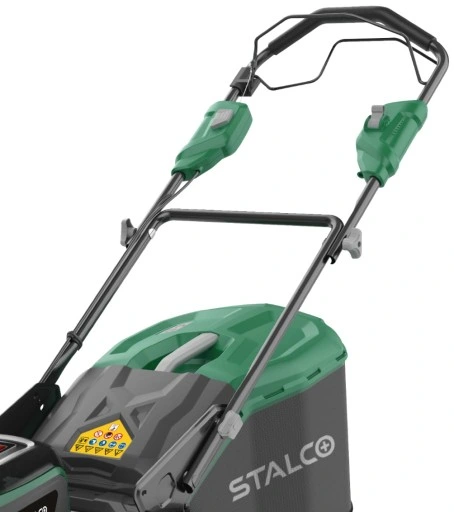 STALCO Kosiarka akumulatorowa z napędem samobieżna 2x AKU 8Ah ładowarka DUO