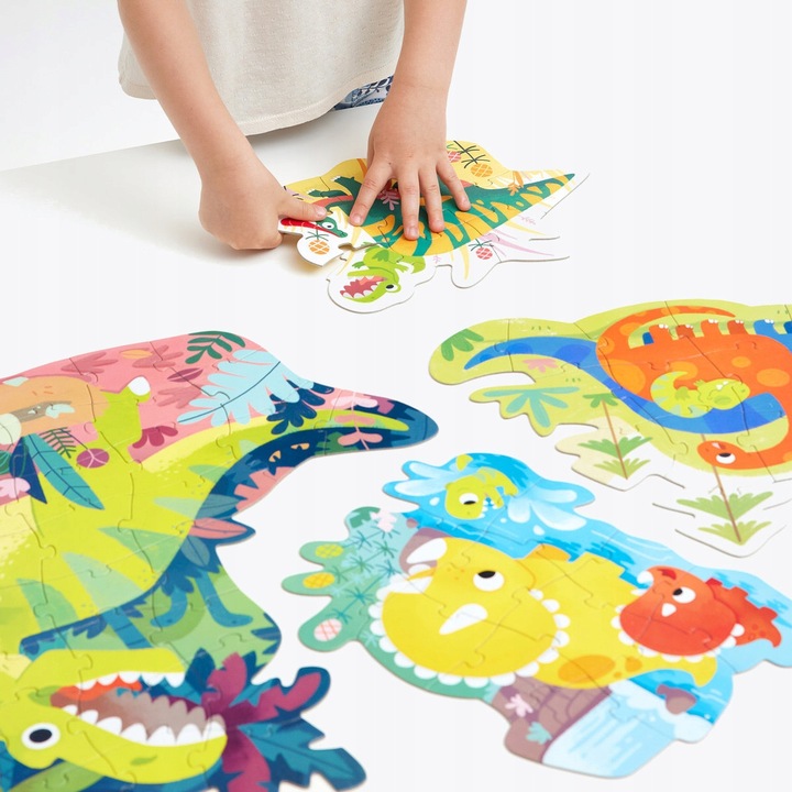 Puzzle progresywne CzuCzu Dinozaury 71 el.