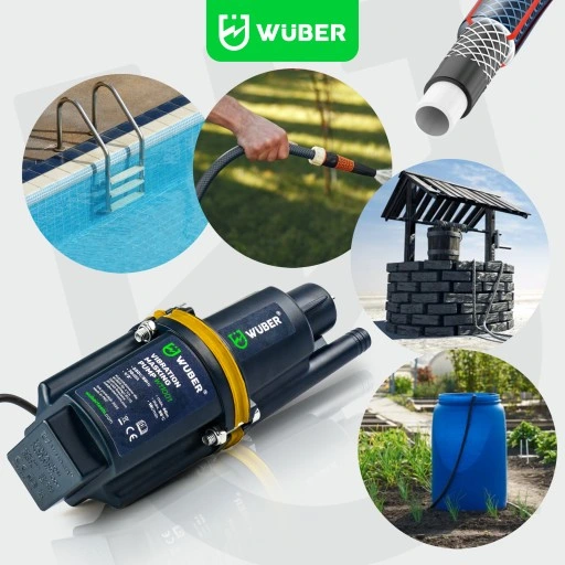 POMPA DO WODY CZYSTEJ GÓRNOSSĄCA RUSKA GŁĘBINOWA + WĄŻ ZBROJONY 3/4" 30M