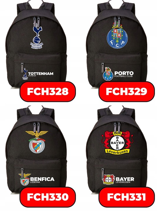 Plecak Szkolny Czarny FC BARCELONA Kluby Piłkarskie Piłkarze Sportowe Wzory