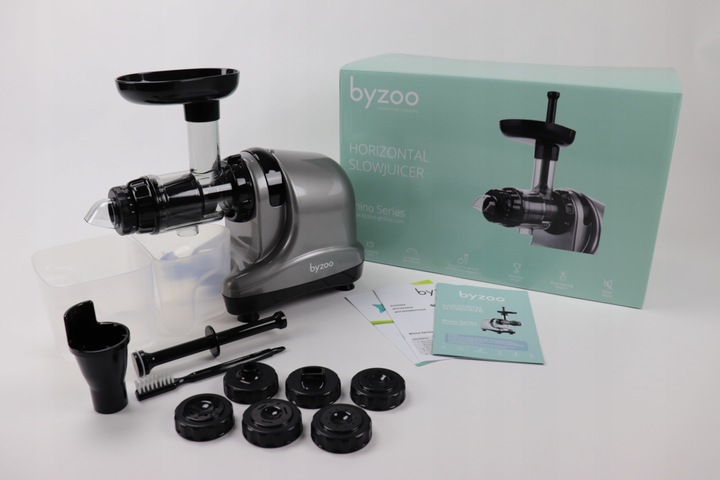 Wyciskarka do soków pozioma BYZOO Rhino srebrny