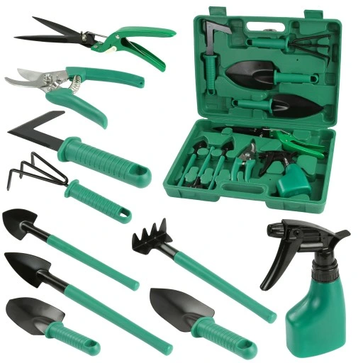 ZESTAW NARZĘDZI OGRODNICZYCH 10szt WALIZKA OGRÓD