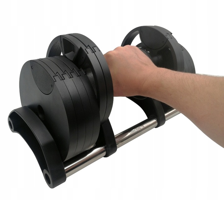 HANTEL REGULOWANY 2-20kg CIĘŻAREK SZTANGA GRYF HANTLA REGULACJĄ OBCIĄŻENIA