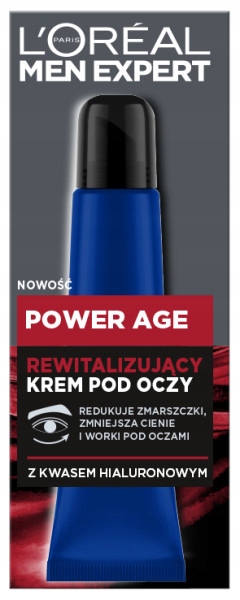Krem Pod Oczy Loreal Men Expert Power Age Rewitalizujący i Nawilżający 15Ml
